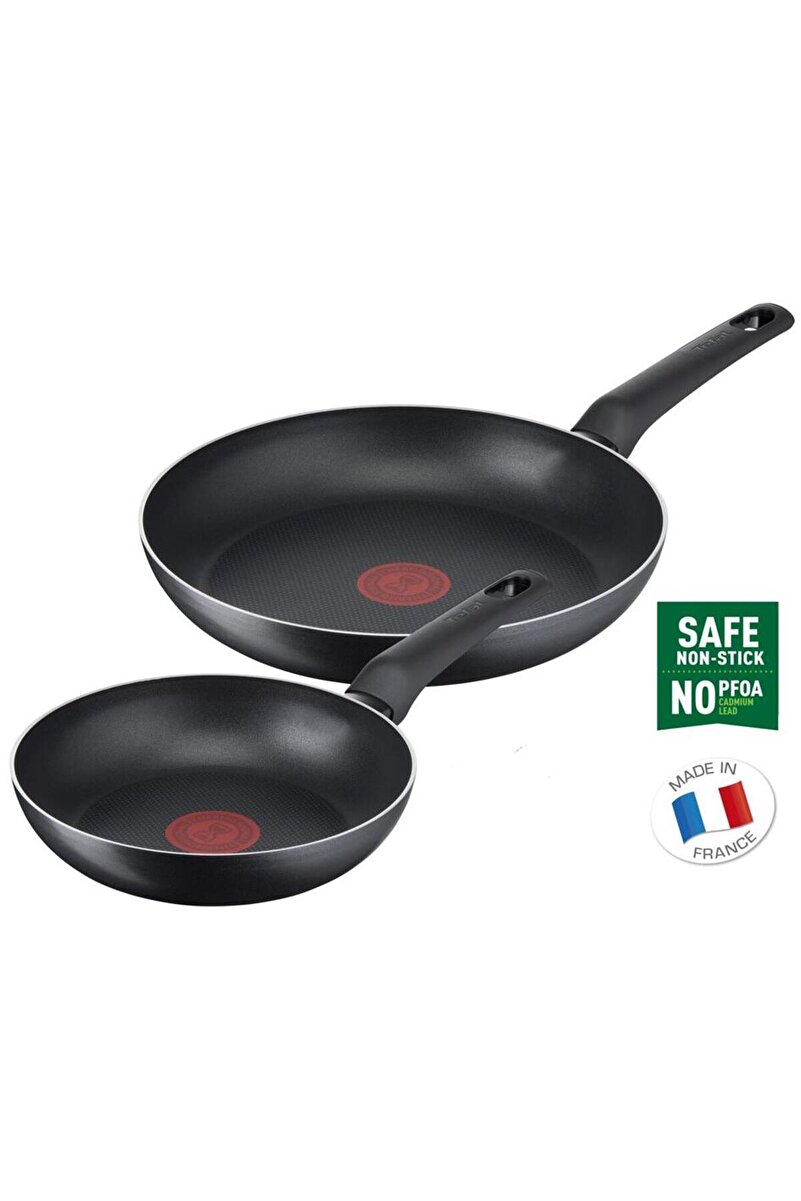 TEFAL Titanyum 1X SimpleCook Difüzyon Tabanlı 20/26 Cm 2'li Tava Seti - 2100126824