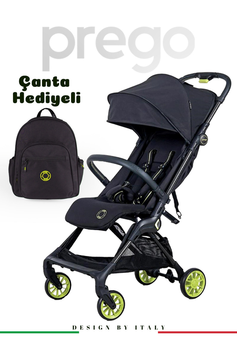 Prego Quark Karbon Fiber Kasa Hafif Kabin Boy Bebek Arabası + Çanta Hediyeli