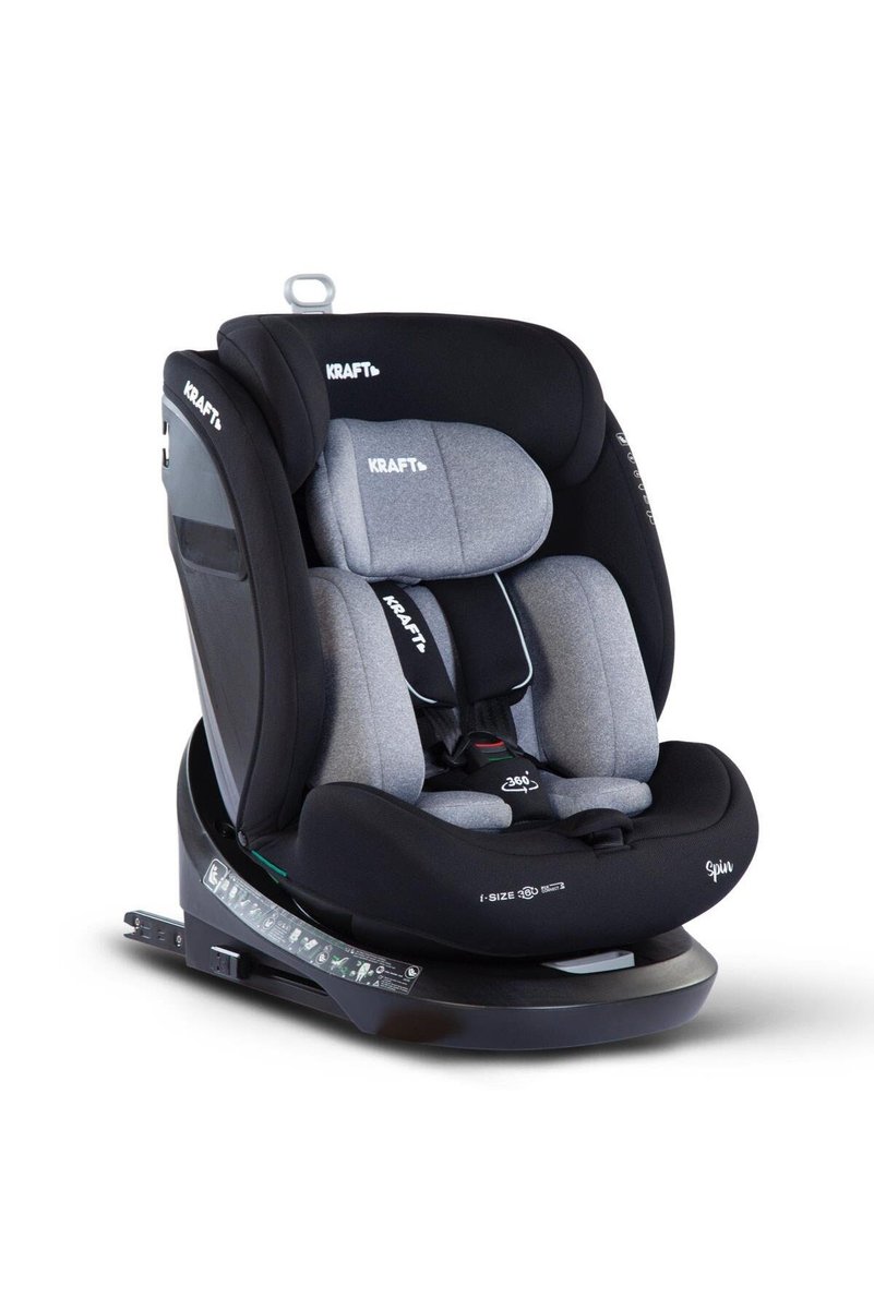 Kraft Spin i-size (40-150 cm) 0-36 Kg Oto Koltuğu Siyah