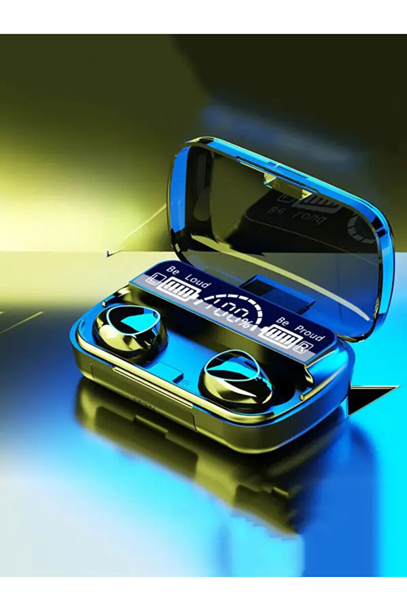 Genel Markalar M10 Earbuds Kulak Içi Tws Bluetooth Kulaklık Led Göstergeli Powerbankli Kablosuz Wireless V5.1