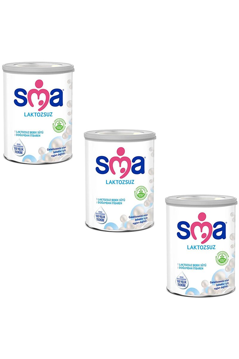 SMA Laktozsuz Bebek Sütü 400 gr 3 Adet