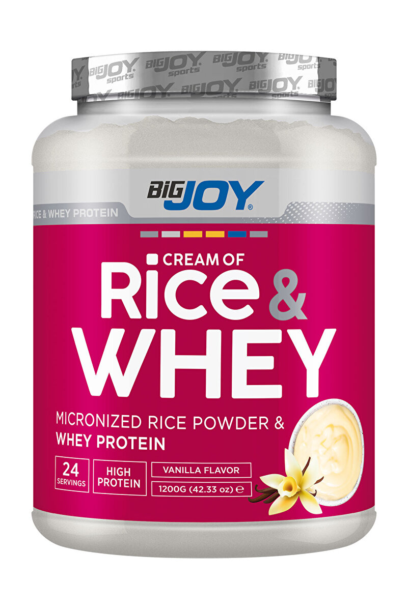 Bigjoy Cream Of Rıce + Whey Protein | Vanilya - 1200 gr - 24 Servis