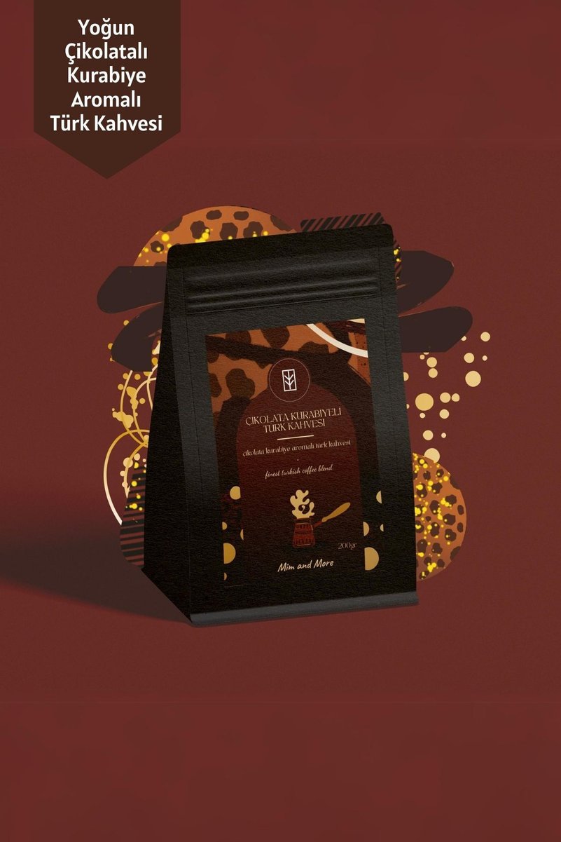 Mim and More Chocolate Cookie Turkish Coffee - Çikolata Kurabiye Aromalı Türk Kahvesi 200 gr