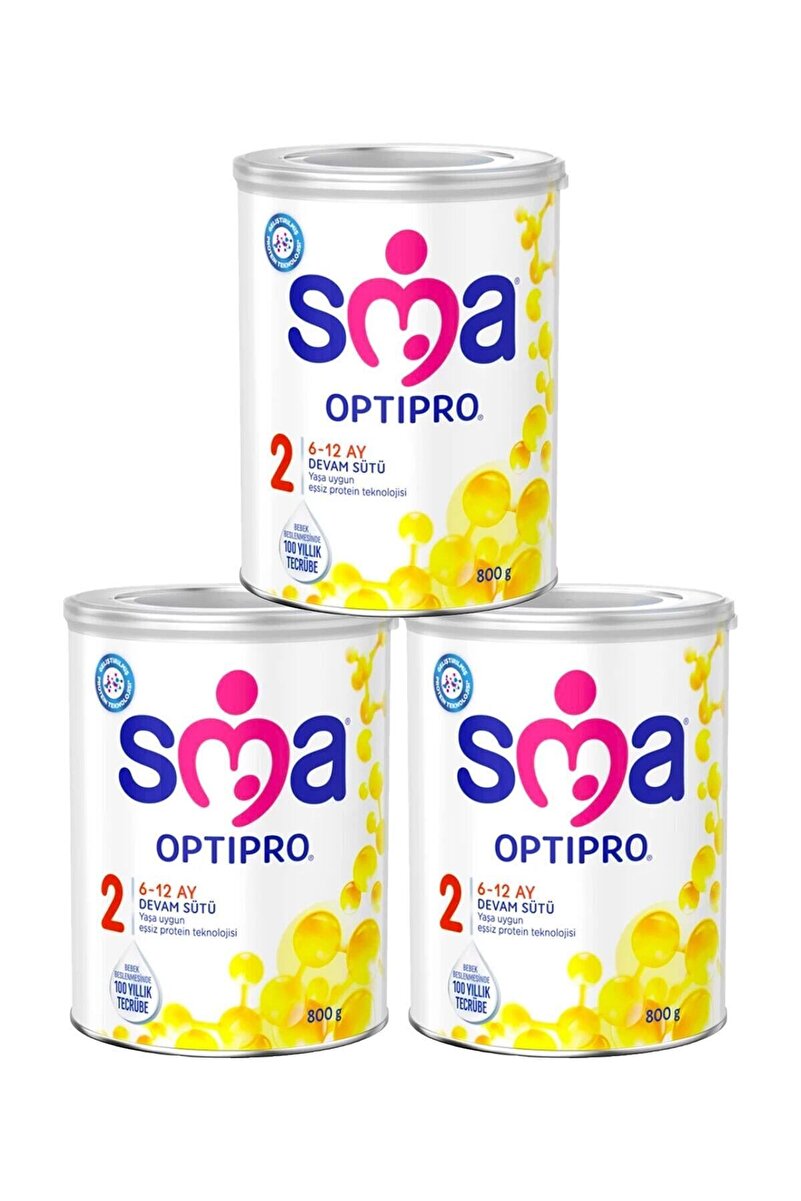 SMA 2 Numara 800 Gr Optipro Devam Sütü 3'lü