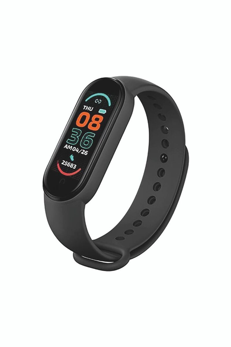 teknotrust Siyah M6 Akıllı Uyumlu Bileklik/saat Sporcu Bilekliği Türkçe Menülü, Adımsayar, Bildirim