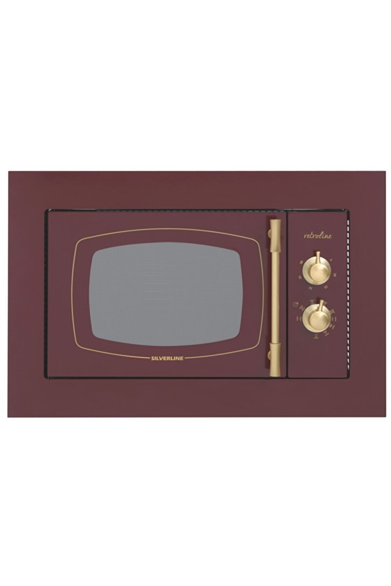 Silverline Silverine Mw9033r02 Retro Bordo Ankastre Mikrodalga