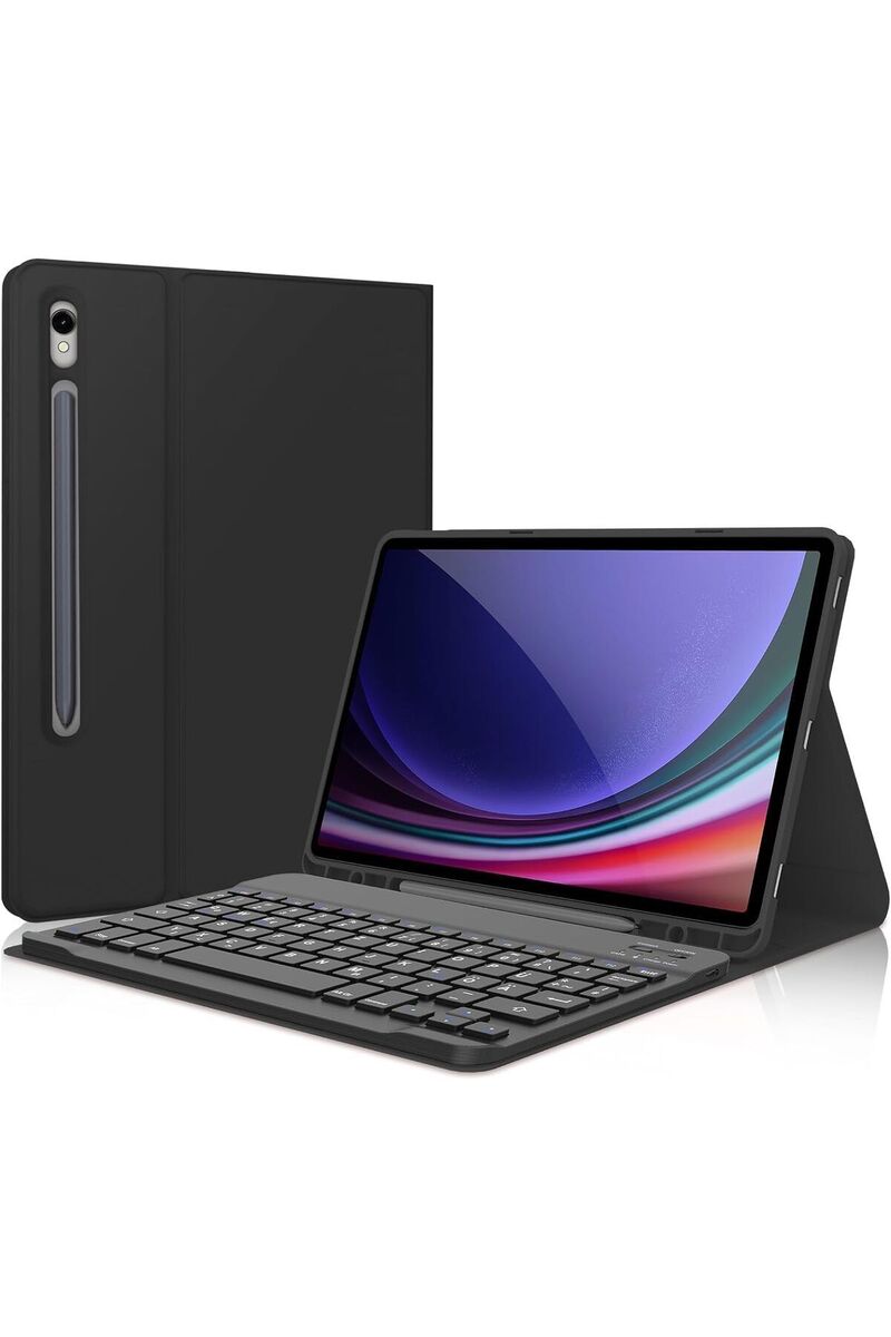 Fogy Samsung Tab S10 Fe/s9 Fe 10,9 Uyumlu Bluetooth Türkçe Q Klavyeli Kılıfı (TABLET DEĞİLDİR) Kapak
