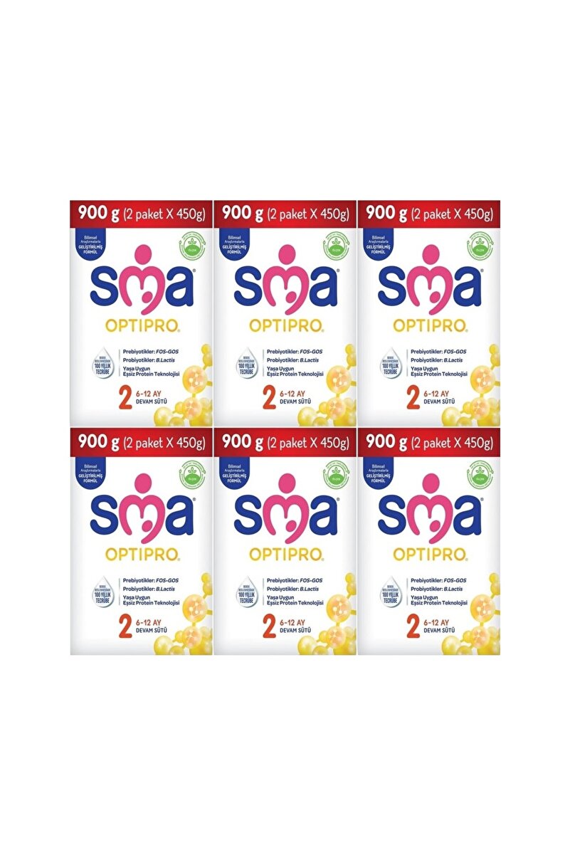 SMA OPTIPRO 2 Numara 900 GR 6`lı Avantaj Paketi (5400 GR)
