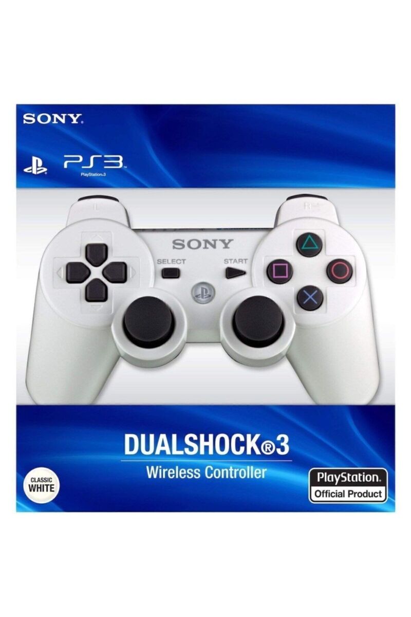 Sony Ps3 Joystick Ps3 Kol Beyaz, 1,5 Mt Şarj Kablosu Dahil