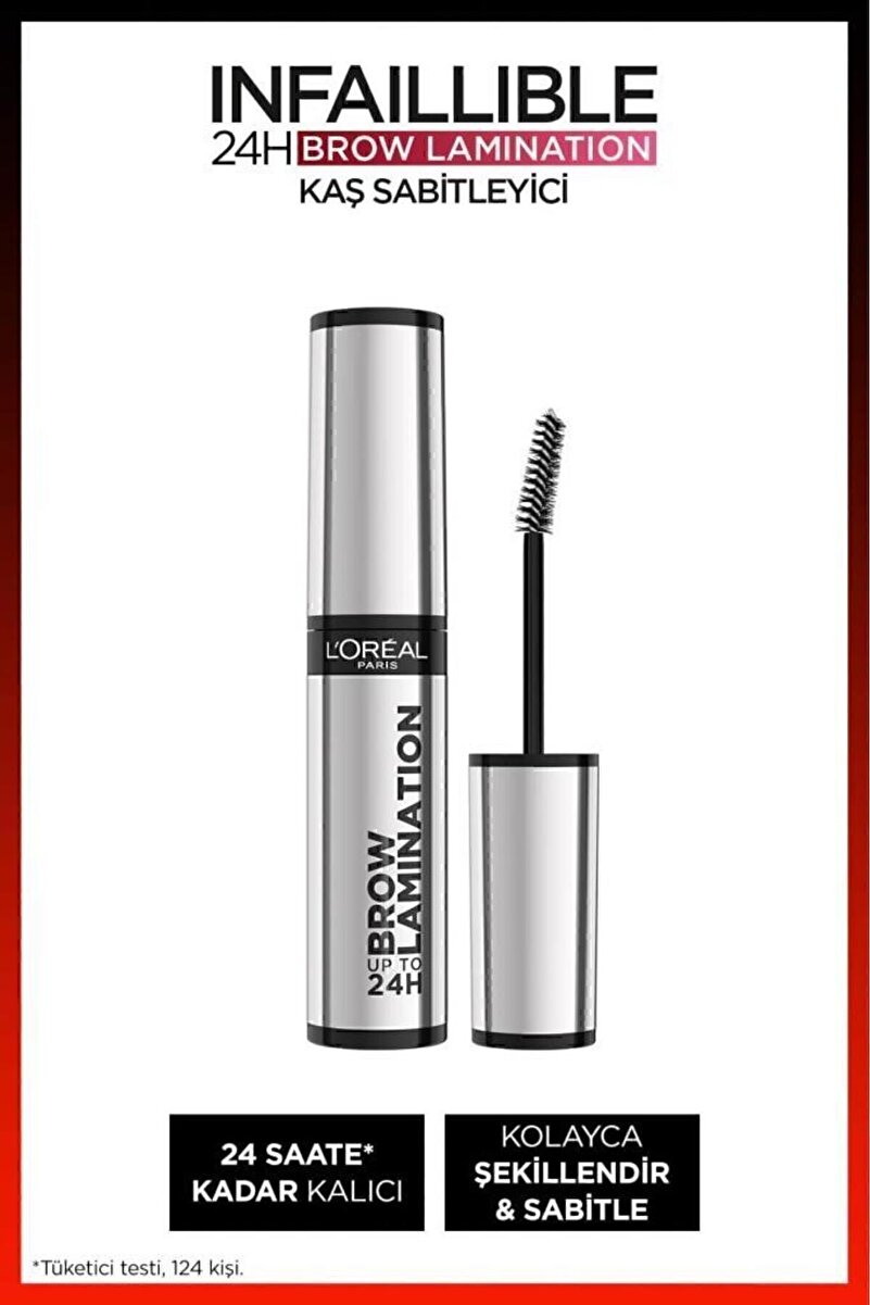 L'Oreal Paris Infaillible 24H Brow Lamination Şeffaf Kaş Sabitleyici