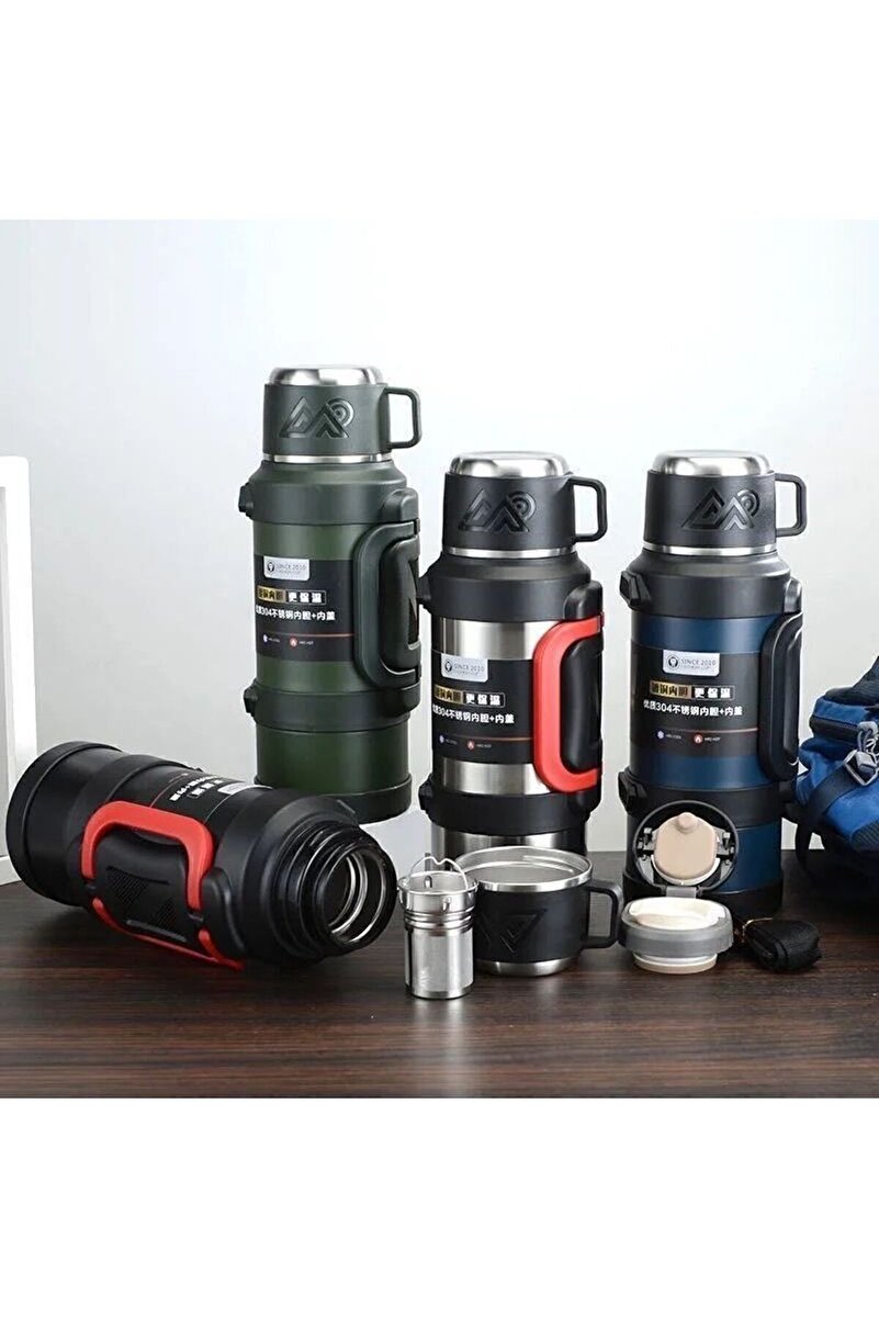 Genel Markalar Safe Paslanmaz Çelik 3.2 Litre Termos 48 Saat Sıcak Soğuk Tutma