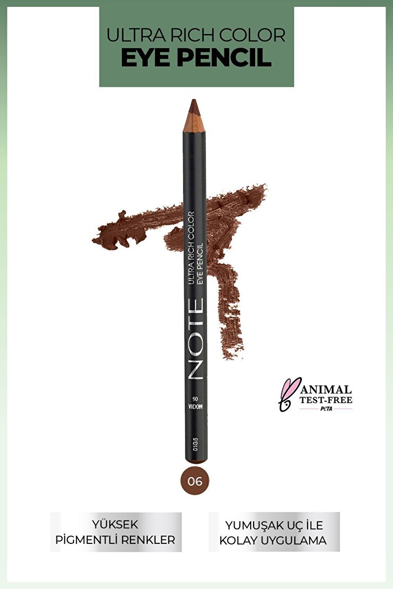 NOTE Ultra Rich Color Göz Kalemi 06 Mocha - Kızıl Kahve