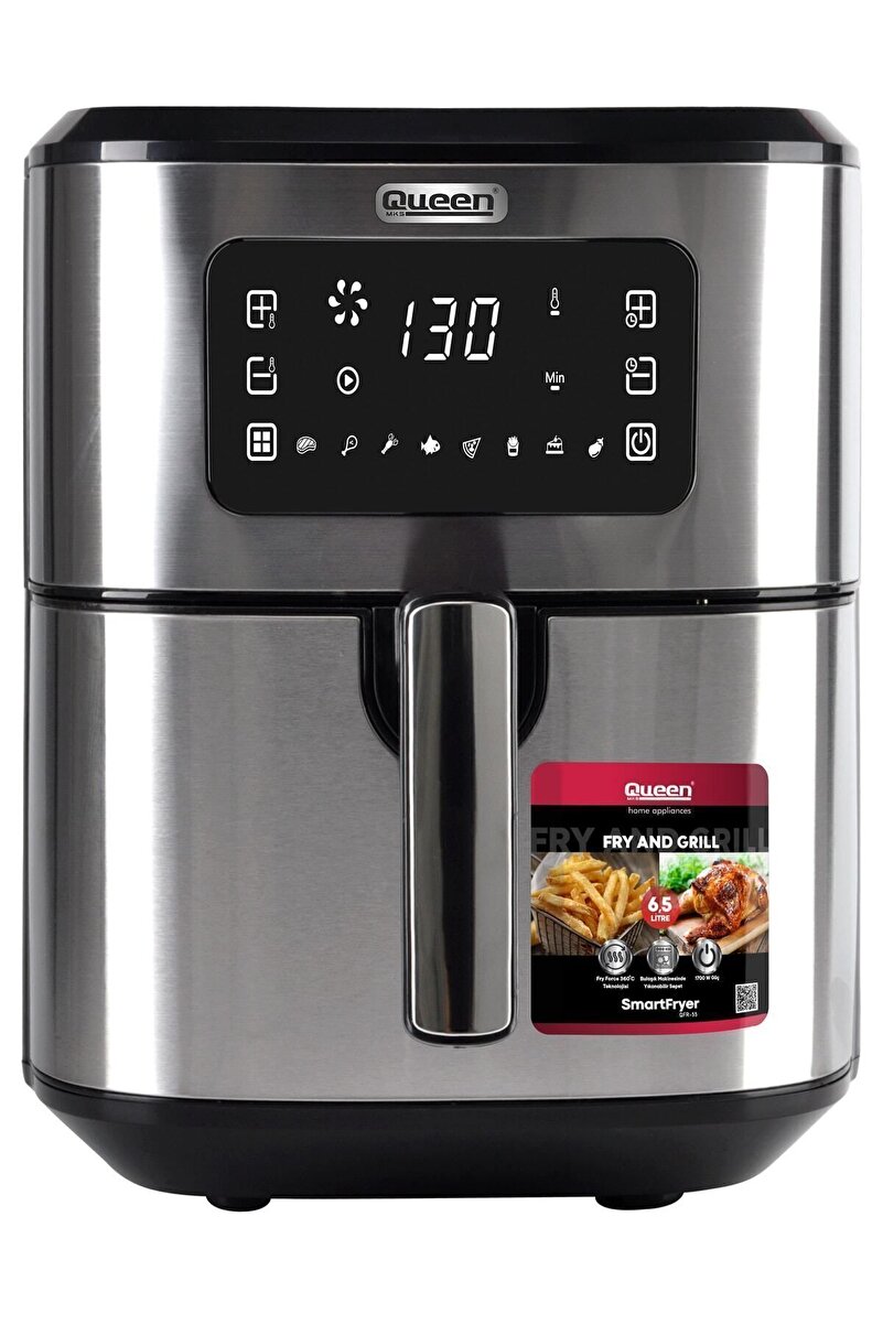 Genel Markalar Smartfryer Xxl Airfryer 6,5 lt Dokunmatik Yağsız Sıcak Hava Fritözü