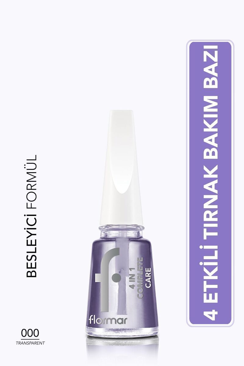 Flormar 4'ü 1 Arada Bakım Yapan Tırnak Koruyucu Cila - 4 in 1 Complete Base Coat - 000 - 8682536059299