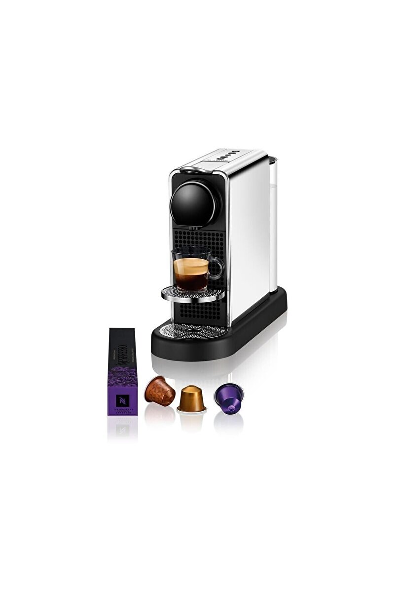 Nespresso C140 Citiz Platinum Paslanmaz Çelik Espresso Kahve Makinesi, Titan