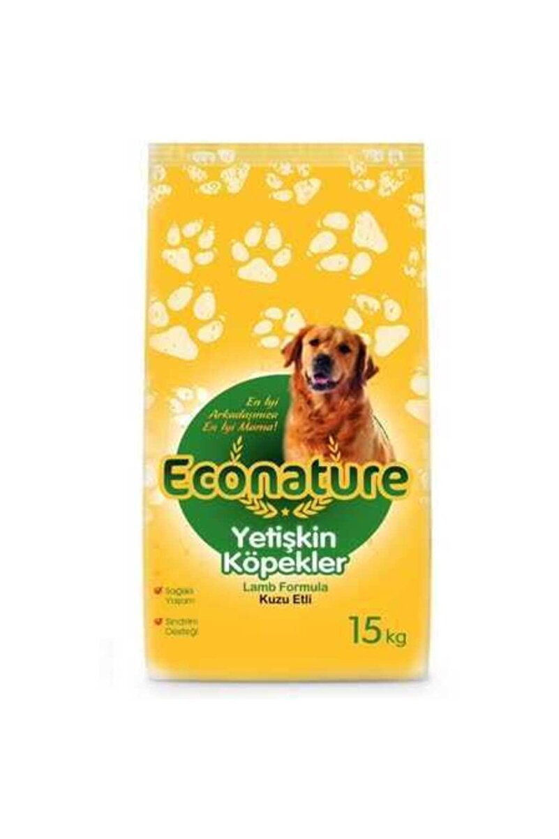 Econature Kuzu Etli Yetişkin Köpek Maması - 15 Kg