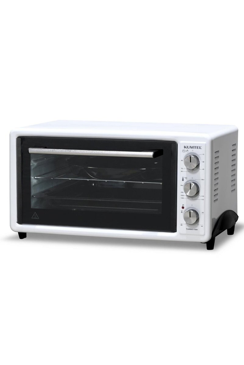 KUMTEL Beyaz Turbo 40 Litre Mini Fırın Lx-3525