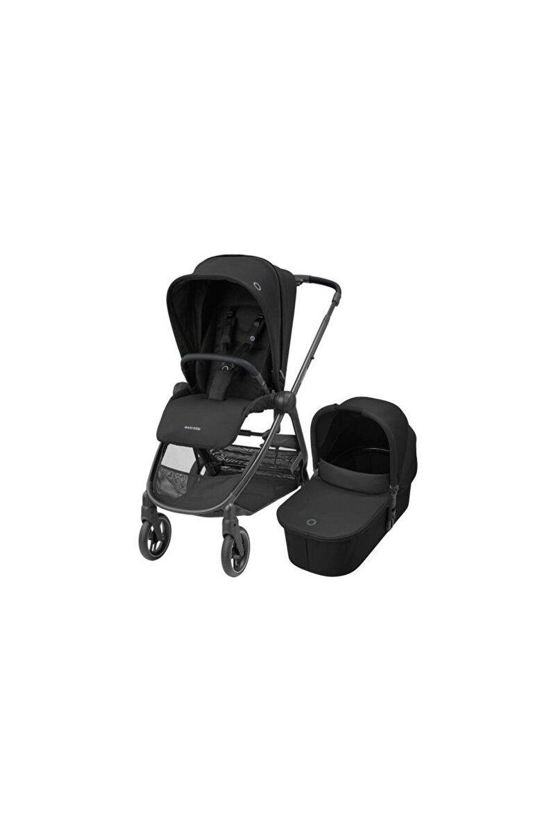 MAXİ-COSİ Maxi Cosi Street Ekstra Portbebeli Tek Elle Katlanabilen Bebek Arabası Essential Black