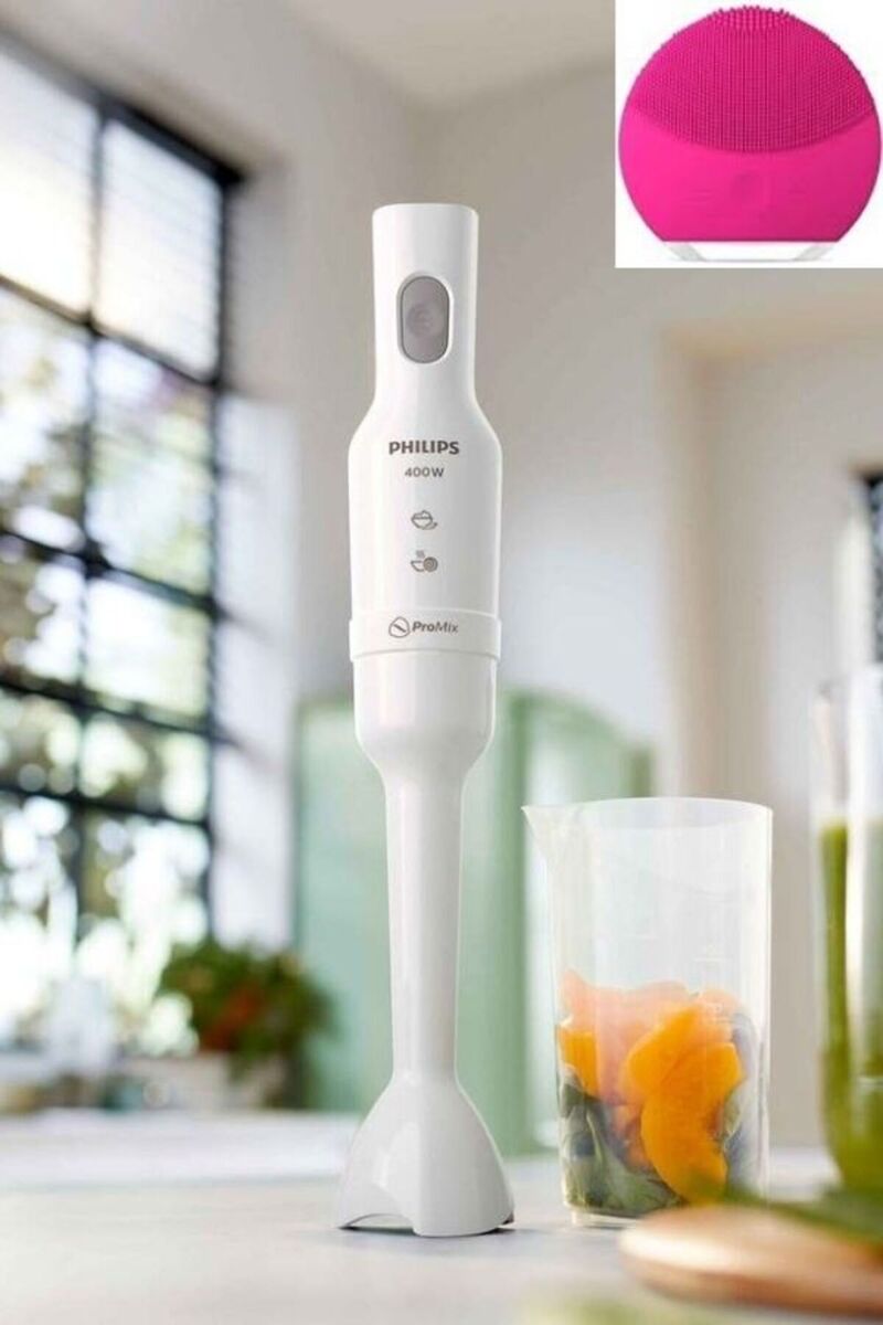 Philips Yeni ev tipi blendır çift bıçaklı yıkanabilir karıştırma kabı dahil hediyeli garantili beyaz