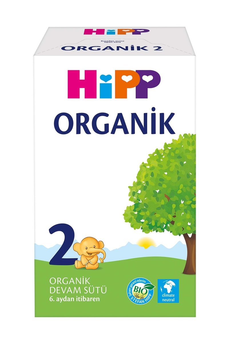 Hipp Organik Devam Sütü 600GR No:2 (6. Aydan İtibaren)