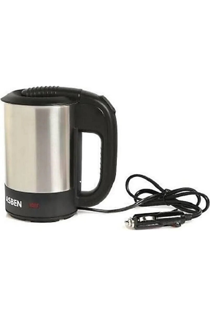 kar-bul 12 Volt Oto Araç Kettle Araba Su Isıtıcı Çelik Kettle(YARIM LİTRE HACİM)