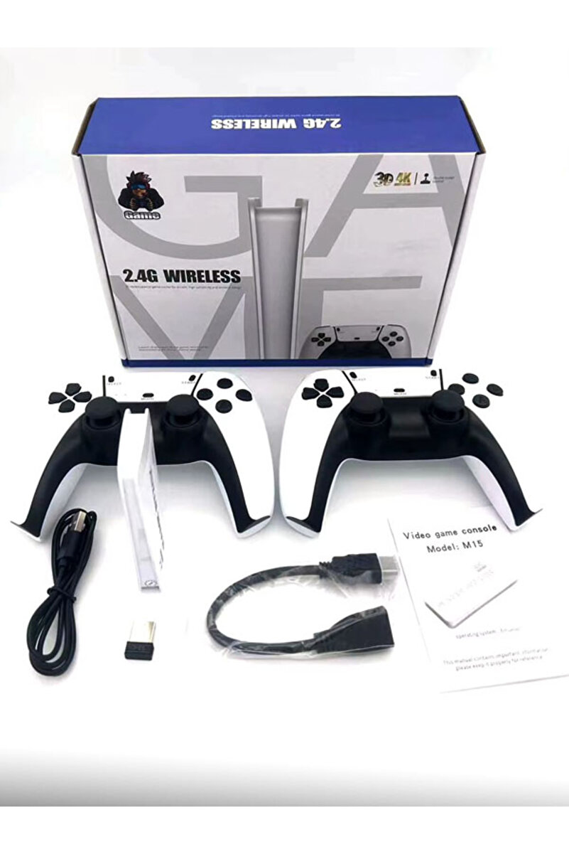 DigiMonster M15 Plus Çift Kollu Retro Klasik Stick Oyun Konsolu Ps5 Tasarım 20.000 Oyun Yüklü