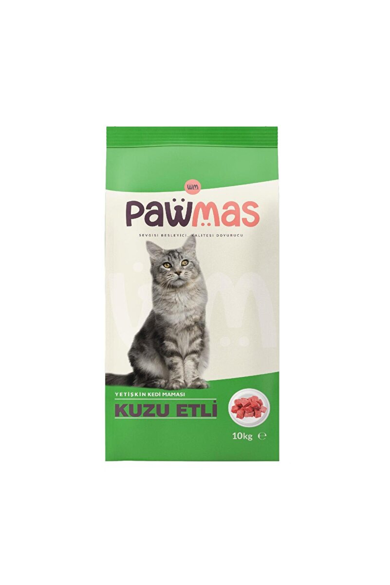 Pawmas Kuzu Etli Kedi Maması 10kg