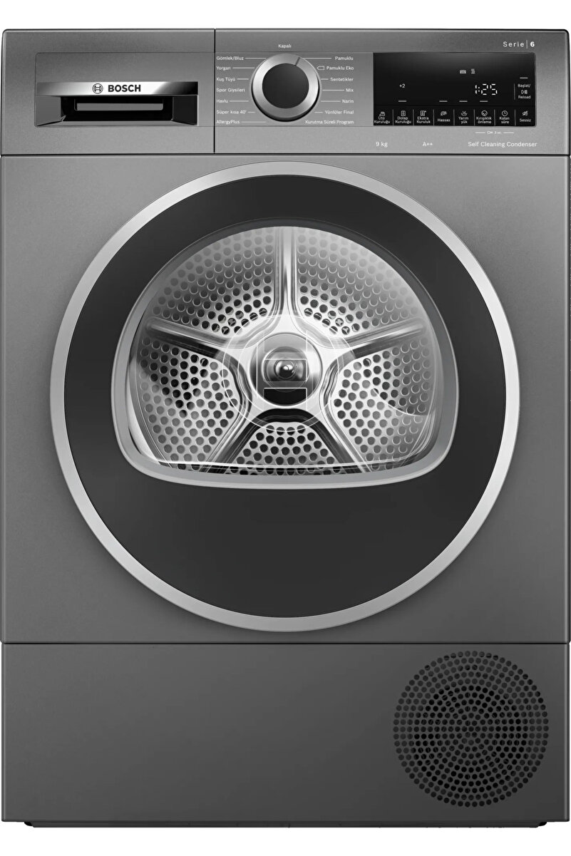 Bosch WQG2420RTR 9 Kg Gri Serie 6 Kurutma Makinesi