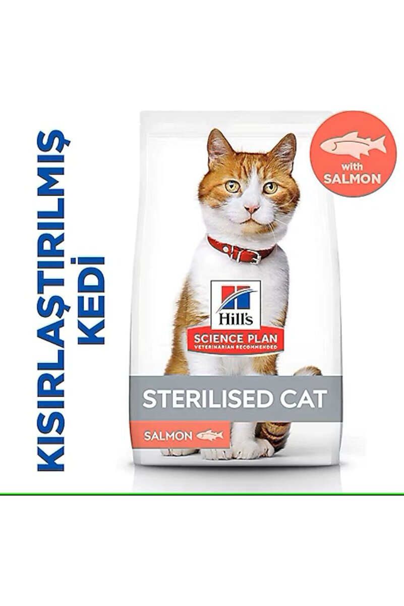 Hill's Scıence Plan Somonlu Kısırlaştırılmış Yetişkin Kedi Maması 10 Kg