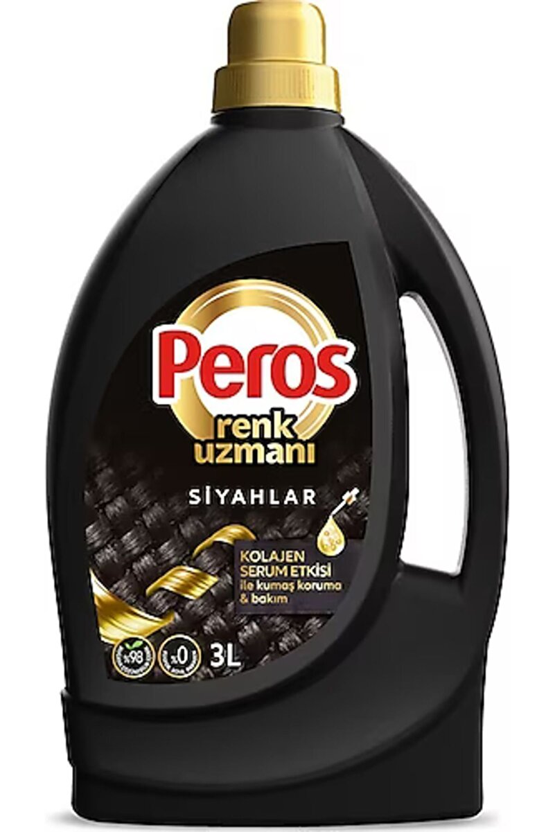 Peros Siyahlar için Sıvı Çamaşır Deterjanı 3 L