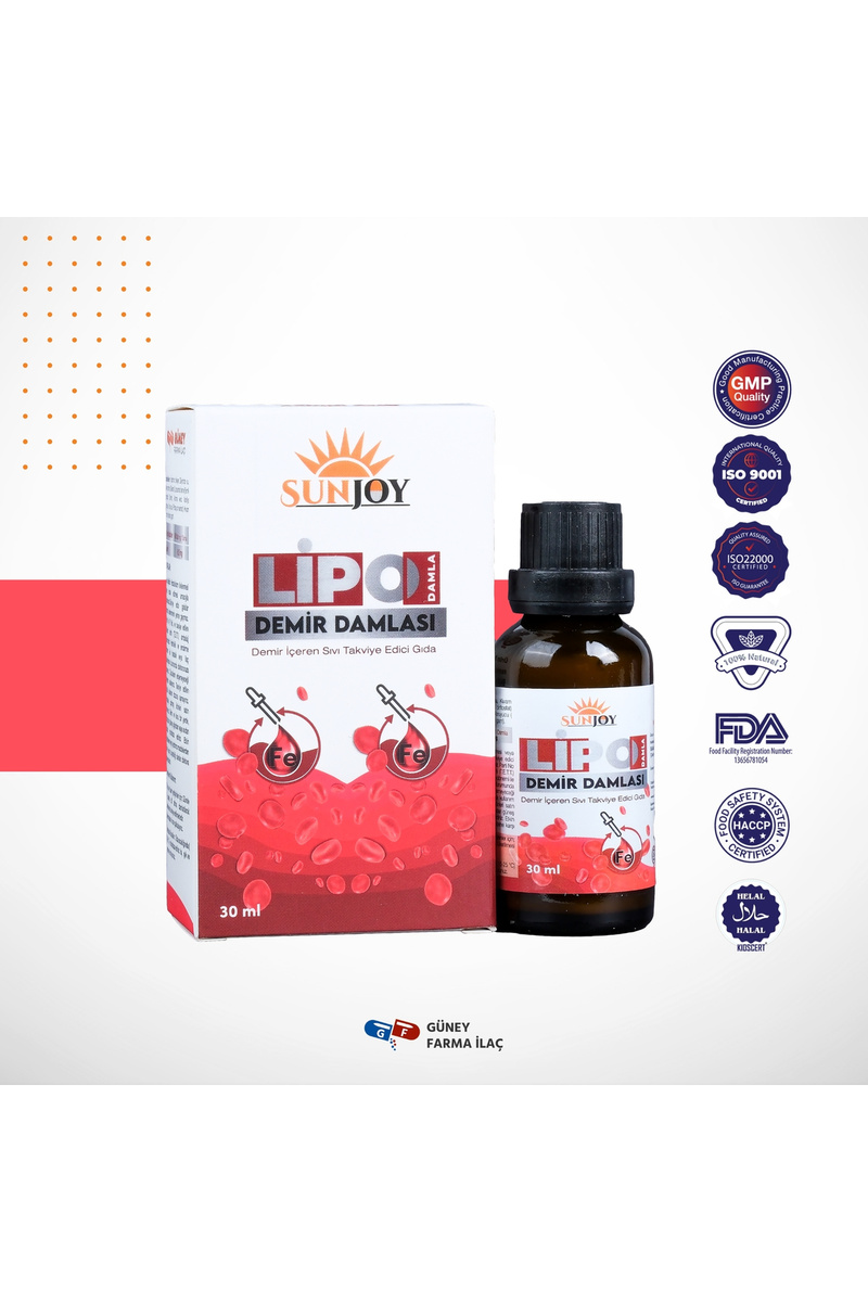 SUNJOY LİPO DEMİR VİTAMİN TAKVİYESİ