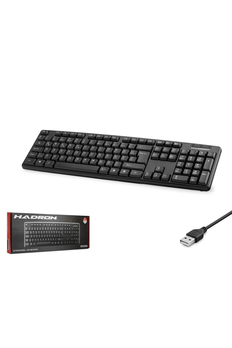 HADRON HDX2603 Standart Klavye Siyah