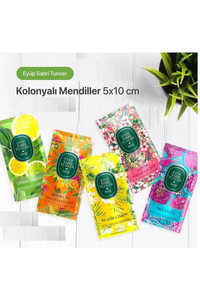 Eyüp Sabri Tuncer EYÜP SABRİ TUNCER ISLAK MENDİL 50'Lİ(Japonkiraz10,Bodrummandalina10,limon10,okyanus10,çeşme10)