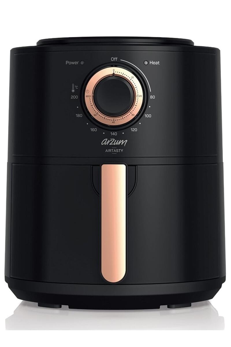 Arzum AR2062-B Airtasty Yağsız Fitöz Airfryer, 4 Litre Kapasite, Bakır