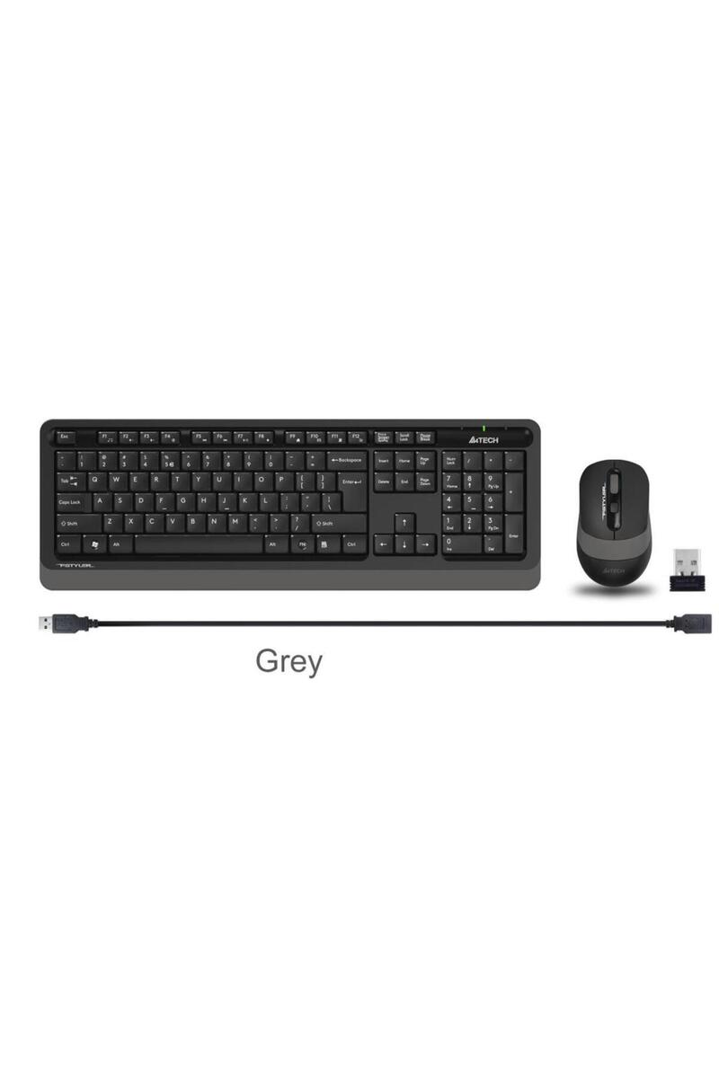 A4 Tech Fg1010 2.4G Gri Q Fn-Mm Klv+Optik Mouse Set