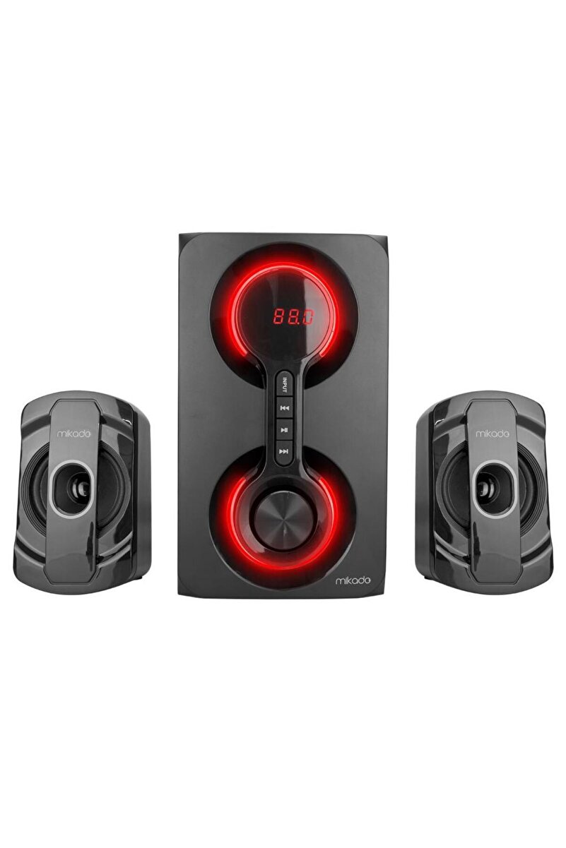 Mikado Md-221bt 2 1 40w Siyah Usb Tf Cart Fm Bluetootk Speaker