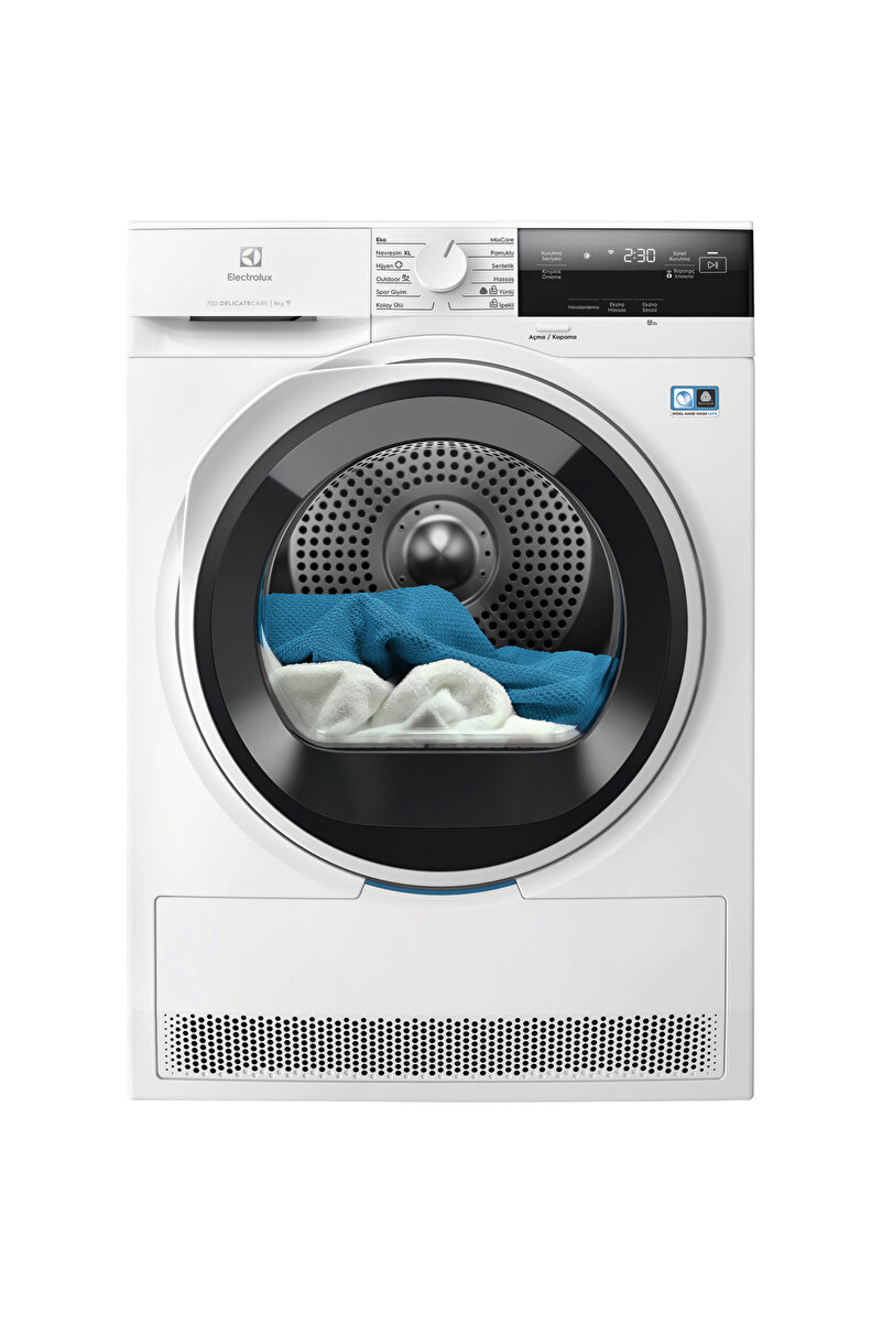 Electrolux EW7D394UCT 700 Serisi DelicateCare 9 kg A+++ Inverter Wi-Fi Kurutma Makinesi