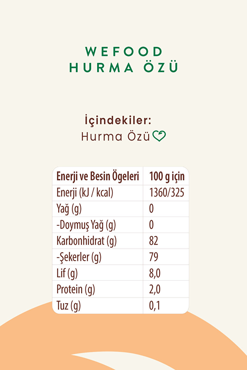 Wefood Hurma Özü 315 gr 2'li
