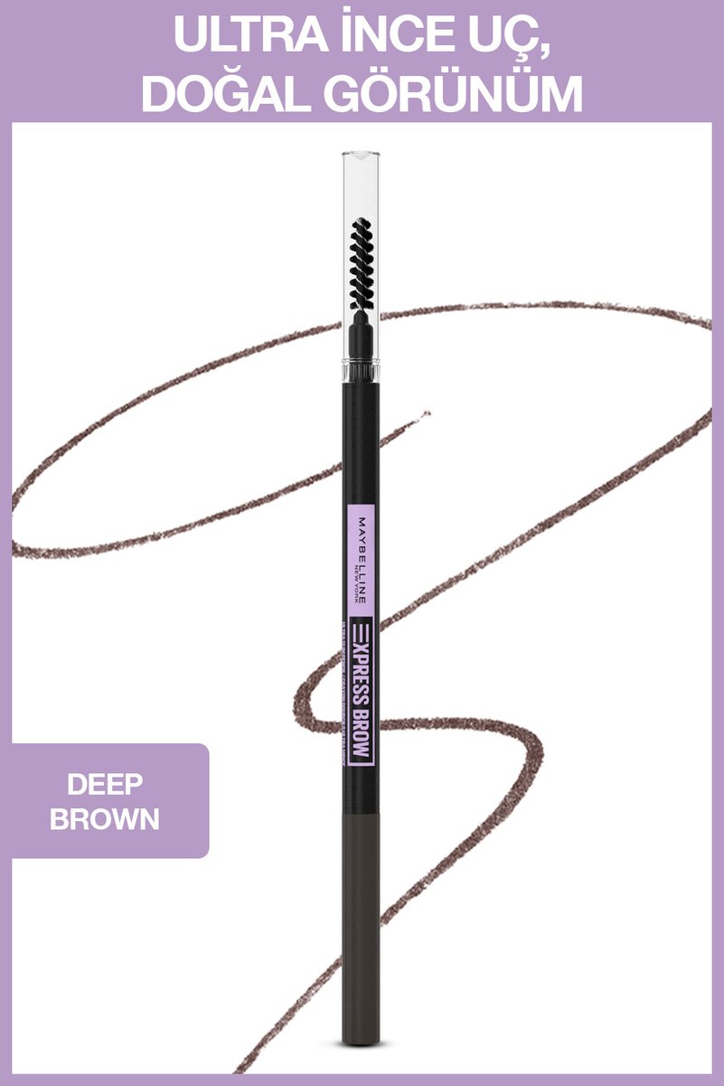 Maybelline New York Express Brow Ultra Slim Kaş Kalemi - 05 Deep Brown