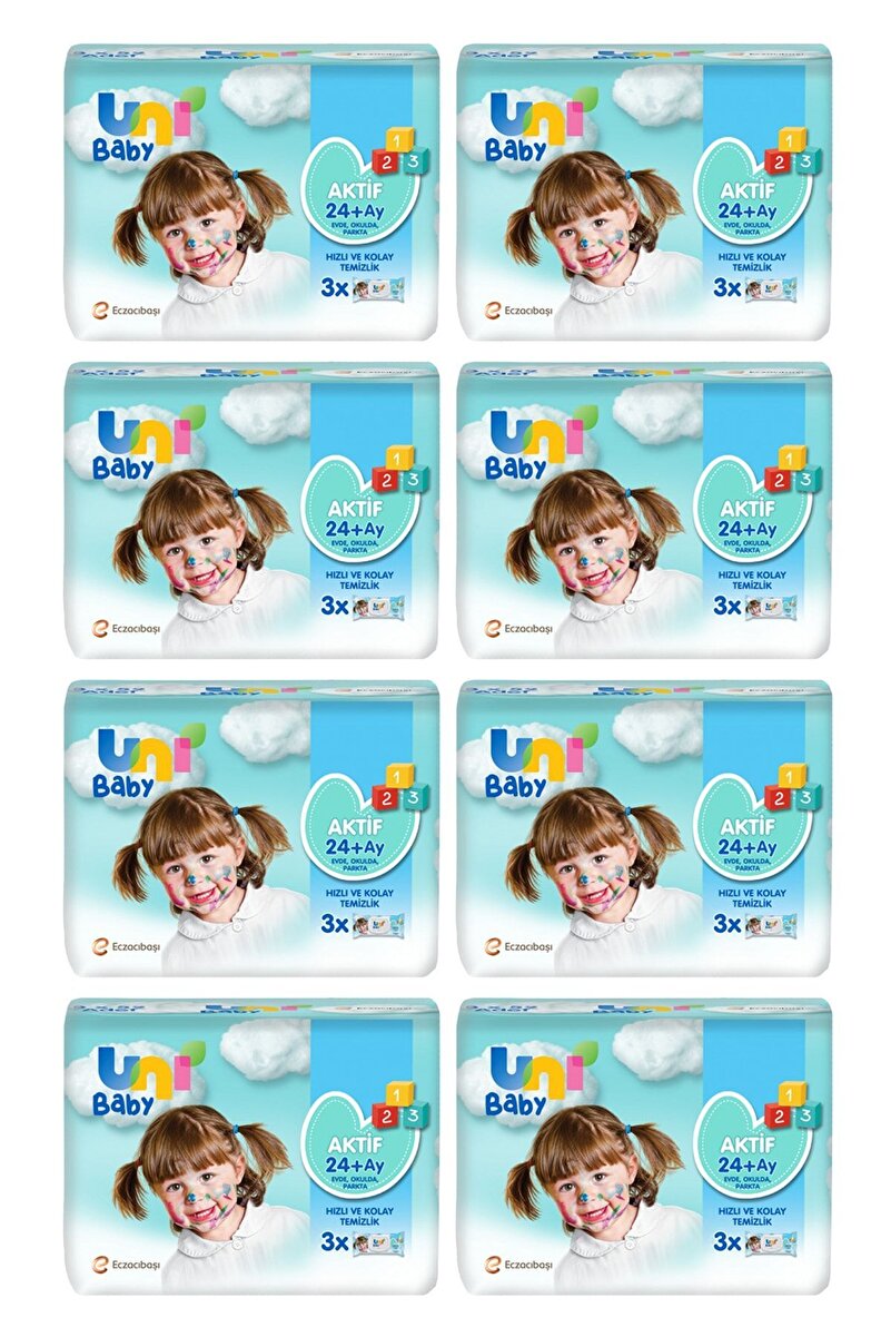 Uni Baby Aktif Islak Mendil 24 X 52 Adet