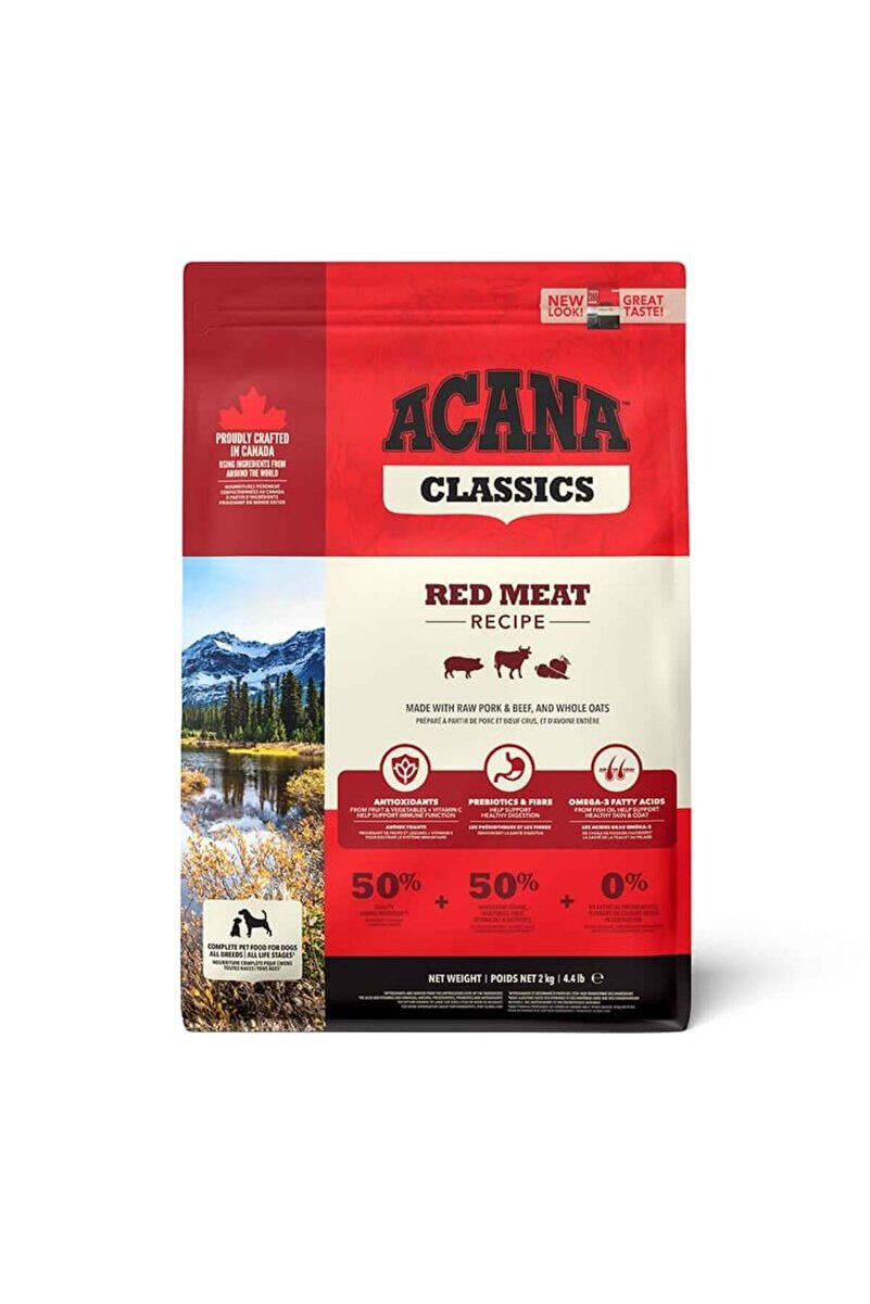 Acana Classic Red Meat Kuzulu ve Sığır Etli Düşük Tahıllı Tüm Irk ve Yaşam Evreleri İçin Köpek Mamas