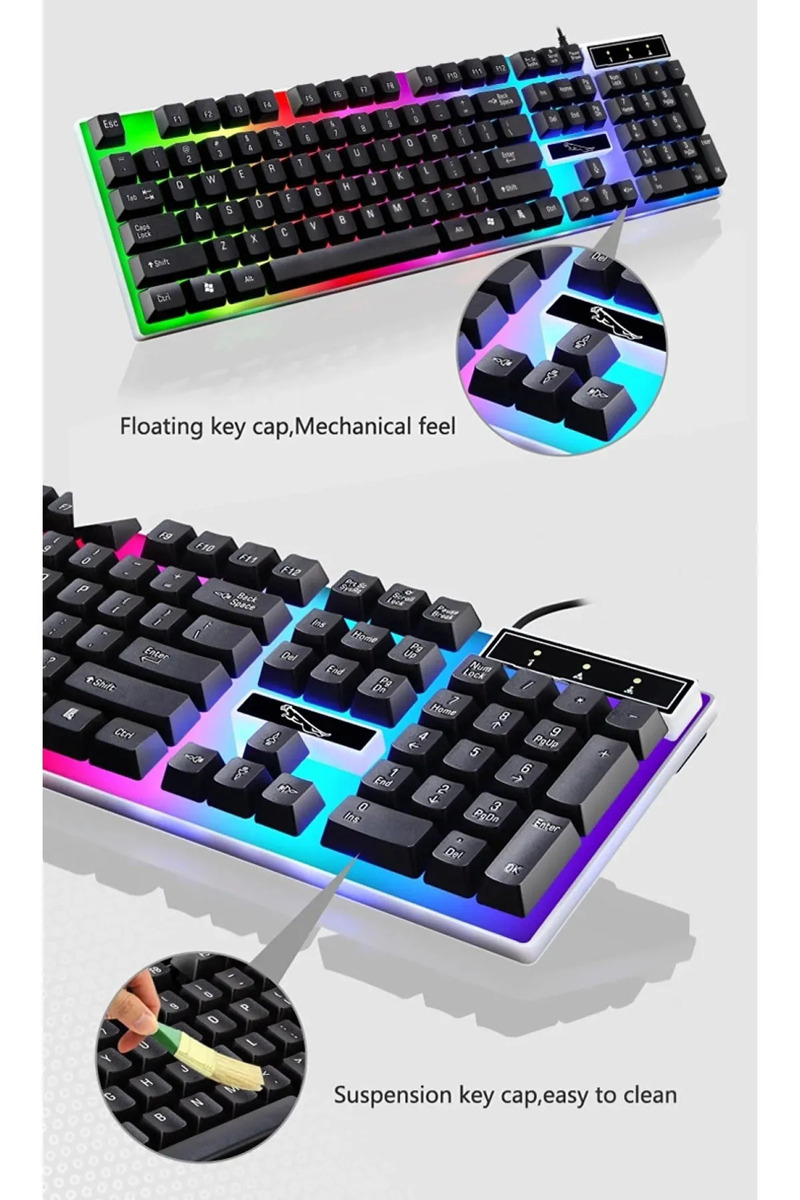 Everest Grup Rgb Led Gaming Işıklı Klavye Pc Klavye
