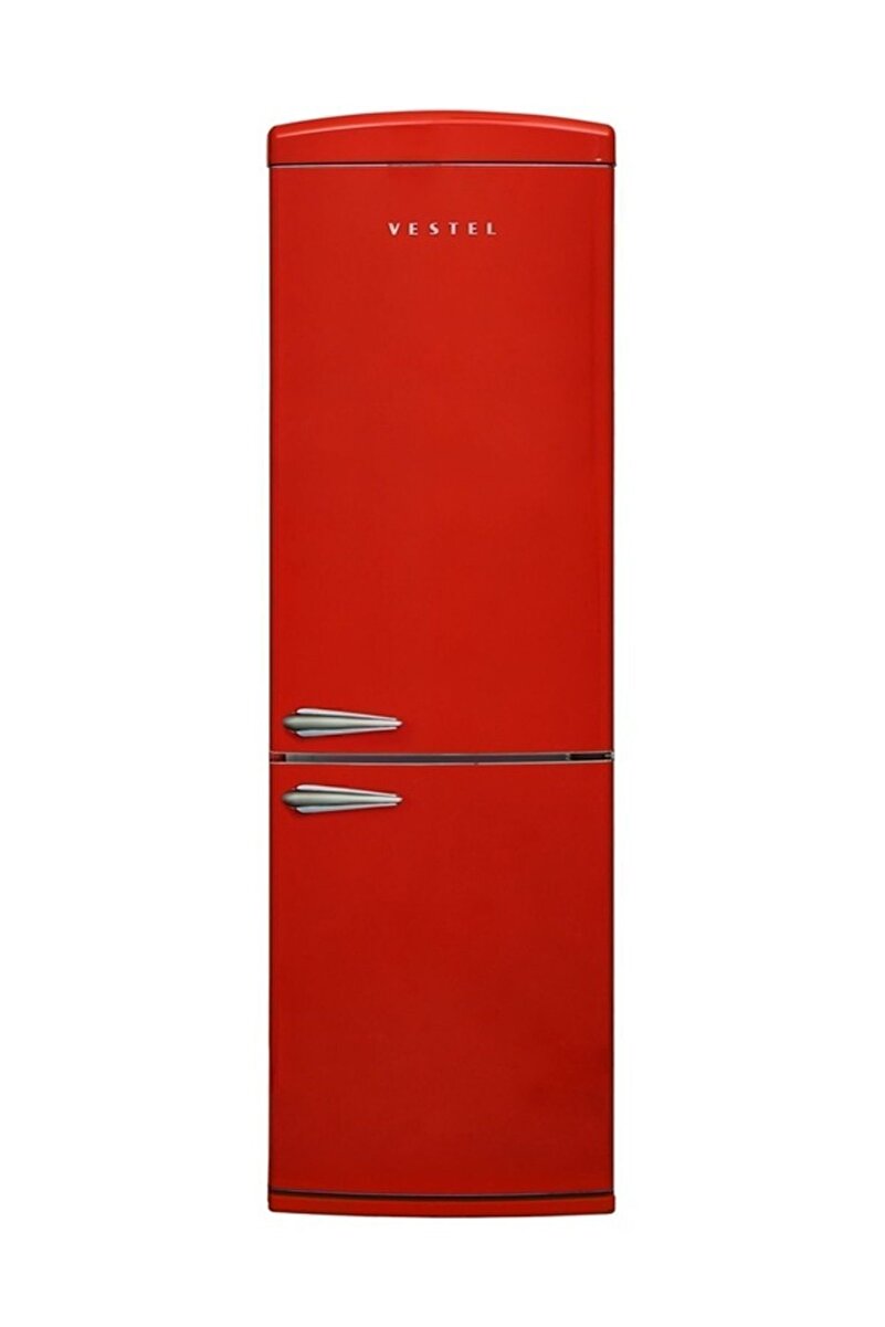 Vestel Retro NFK37211 KIRMIZI 330 L No-Frost Buzdolabı
