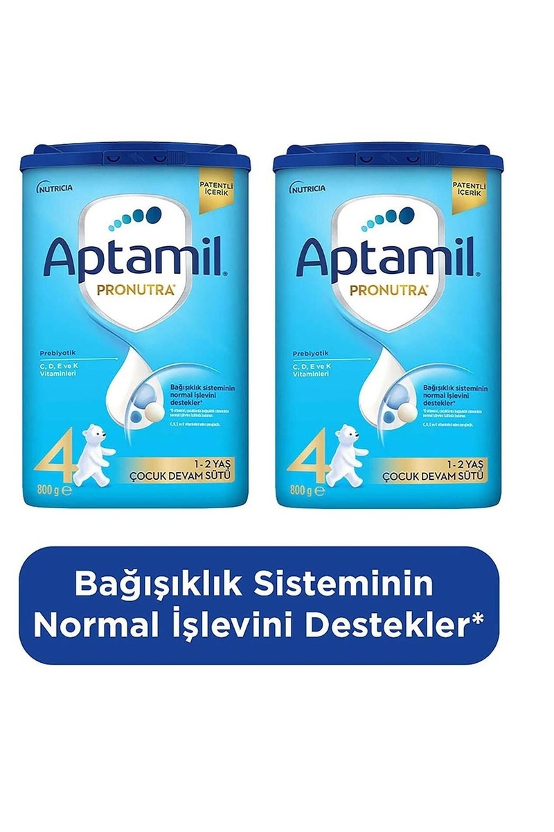 Aptamil 4 Çocuk Devam Sütü 800 G 1 Yaş+ Akıllı Kutu X 2 Adet