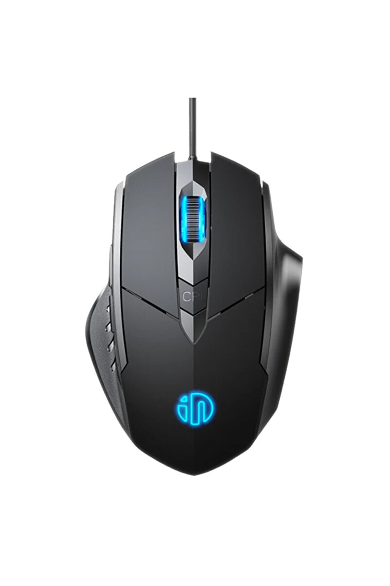 INPHIC İNPHİC W1 Sessiz Tıklama Özellikli Ergonomik Kablolu Oyun Mouse Fare 1200/7200DPI SİYAH