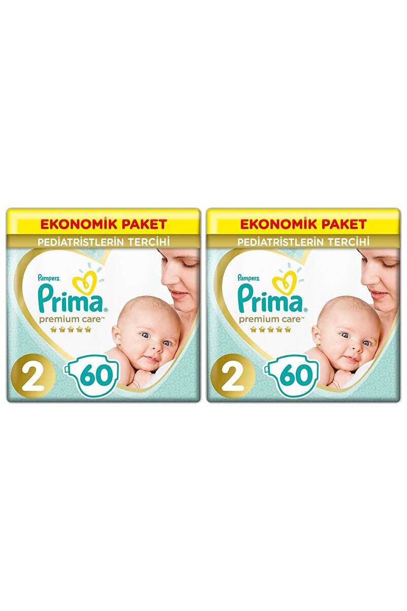 Prima Bebek Bezi Premium Care 2 Beden 120 Adet 4-8 KG