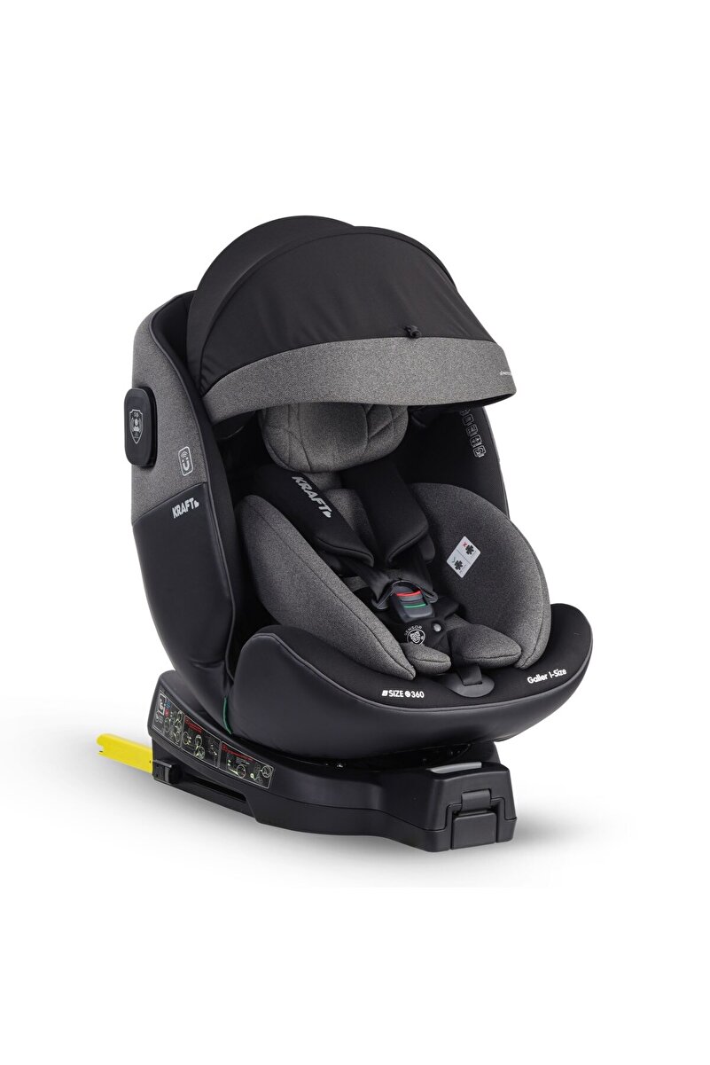 Kraft Galler i-size (40-150 cm) 0-36 Kg Oto Koltuğu Siyah