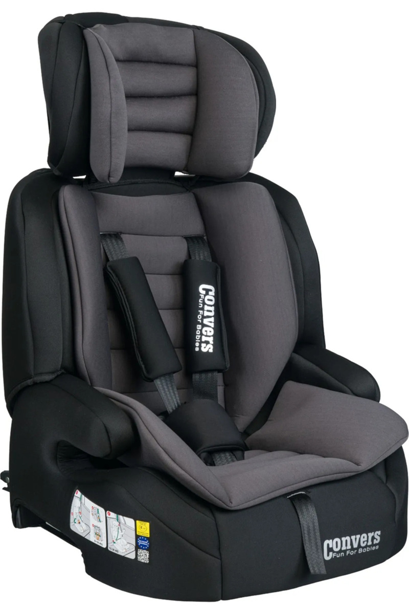 Convers Force isofixli Bebek Çocuk Oto Koltuğu 9-36 kg Gri