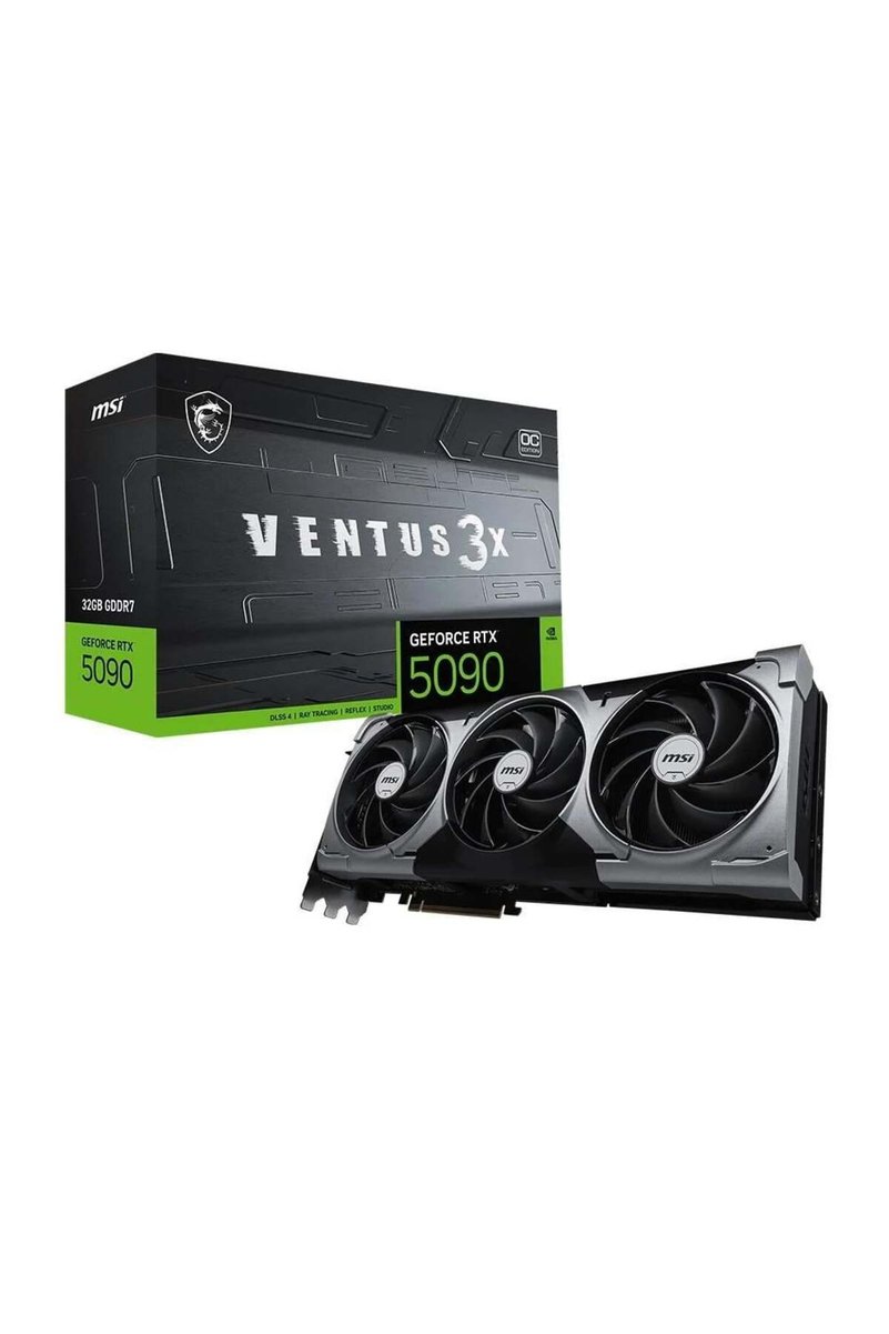 MSI GeForce RTX5090 32G VENTUS 3X OC 32GB GDDR7 512 Bit DLSS 4 Ekran Kartı