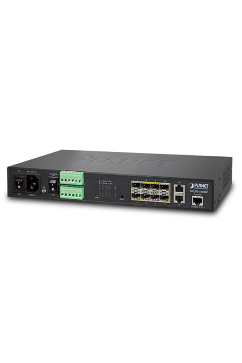 Genel Markalar Managed Metro Ethernet Switch<br> 8-Port 1000BASE-SX/LX/BX SFP/mini-GBIC yuva (Port-1 ile Port